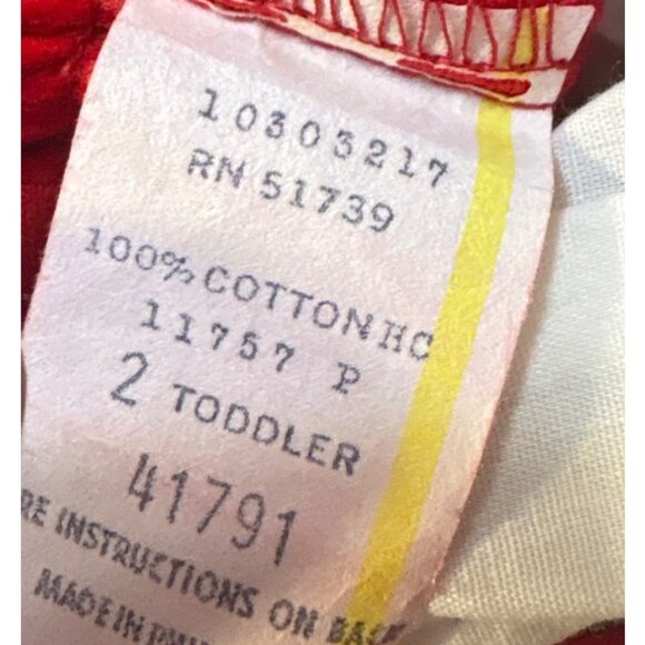 Vintage Boys N Berries Toddler 2T Red Velvet Toy Soldier Embroidered Romper Suit - Picture 6 of 6